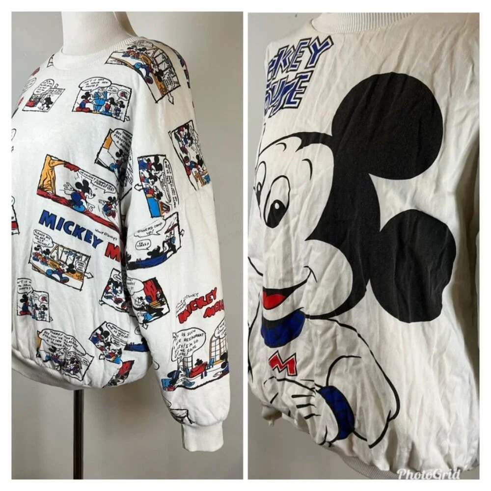 RARE* 1980’s Mickey Mouse Reversible Sweatshirt